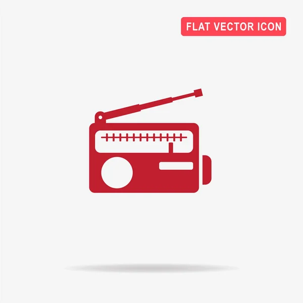 Значок Радио Векторная Концепция — стоковый вектор