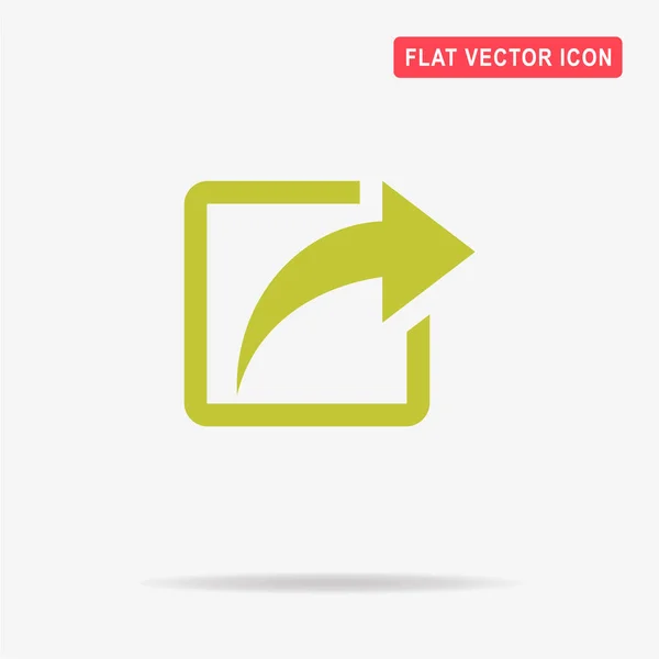 Aandeel Pictogram Vectorillustratie Concept Voor Ontwerp — Stockvector