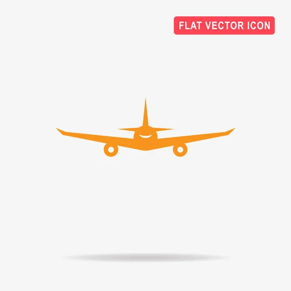 Икона Самолета Векторная Концепция Дизайна — стоковый вектор