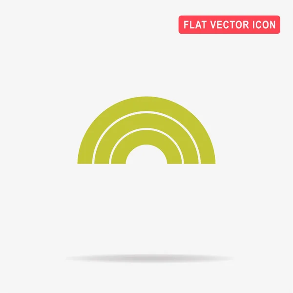 Regenbogen Ikone Vektor Konzept Illustration Für Design — Stockvektor