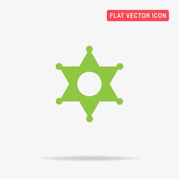 Sheriff Ster Pictogram Vectorillustratie Concept Voor Ontwerp — Stockvector