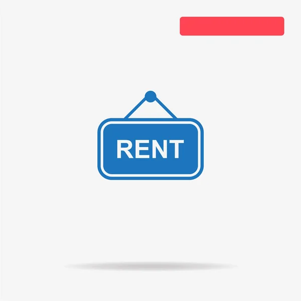 Rent Icon Vektor Konzept Illustration Für Design — Stockvektor