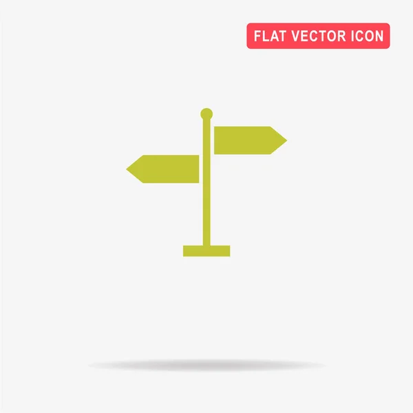 Icono Signo Dirección Ilustración Del Concepto Vectorial Para Diseño — Vector de stock