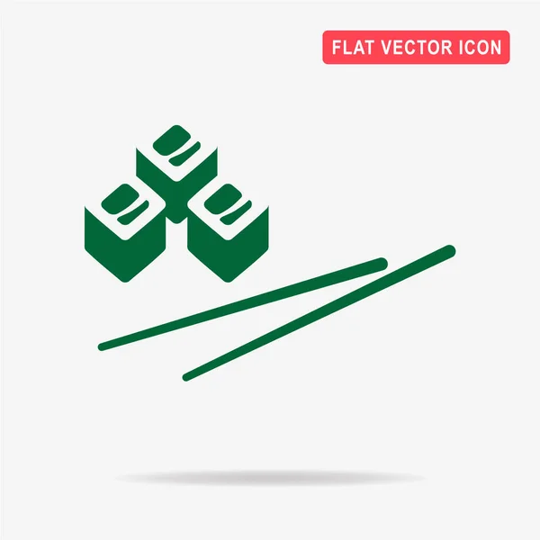 Sushi Pictogram Vectorillustratie Concept Voor Ontwerp — Stockvector