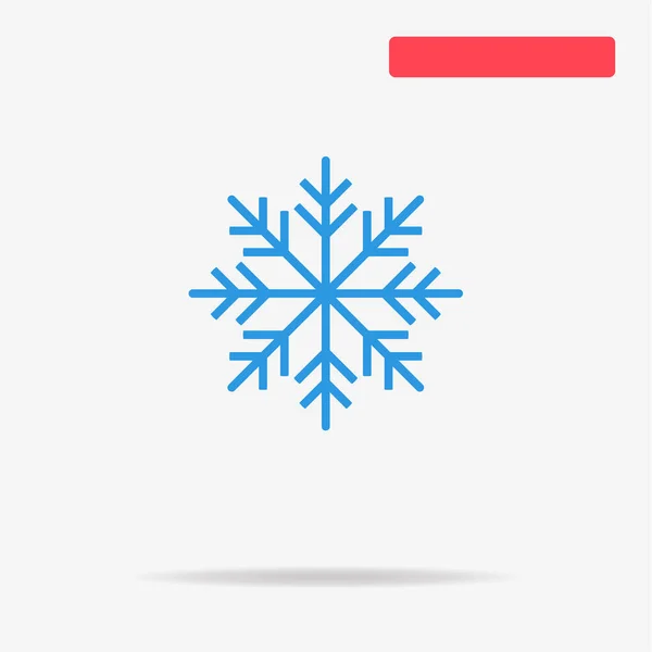 Christmas Snowflake Icon Vector Concept Illustration Design — Stock Vector