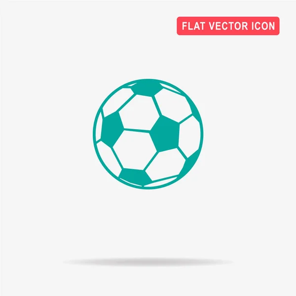 Football Icône Ballon Football Illustration Vectorielle Concept Pour Design — Image vectorielle