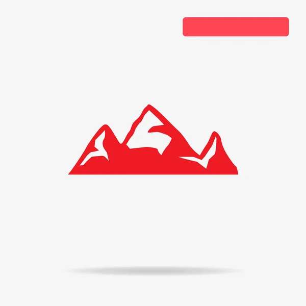 Mountain Icon Vector Concept Illustration Design — Stock Vector