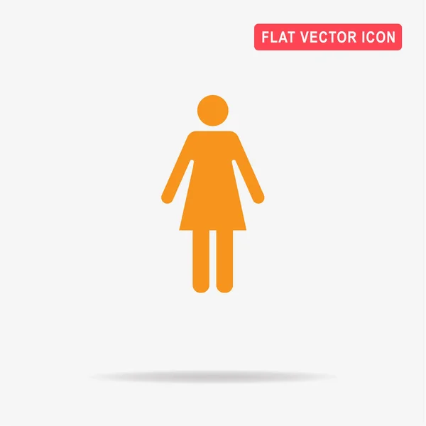 Woman Icon Vector Concept Illustration Design — Stock Vector