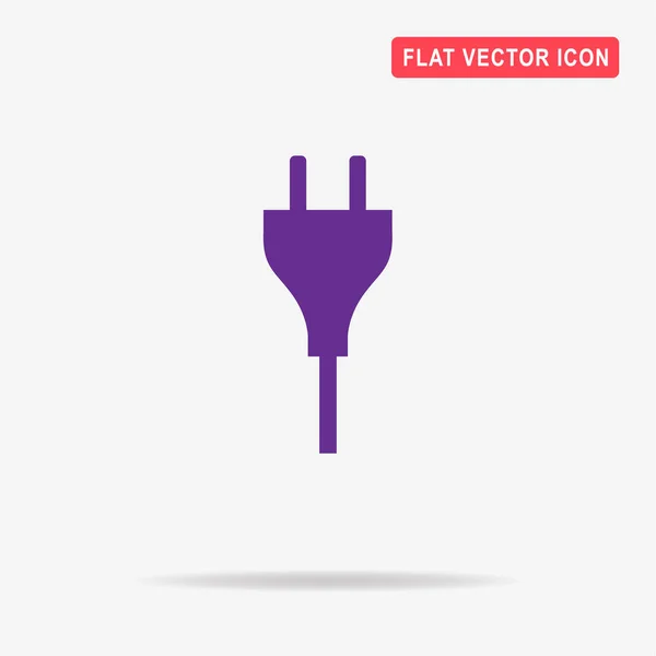 Stekker Pictogram Vectorillustratie Concept Voor Ontwerp — Stockvector