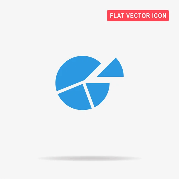 Cirkeldiagram Ikonen Begreppet Vektorillustration För Design — Stock vektor
