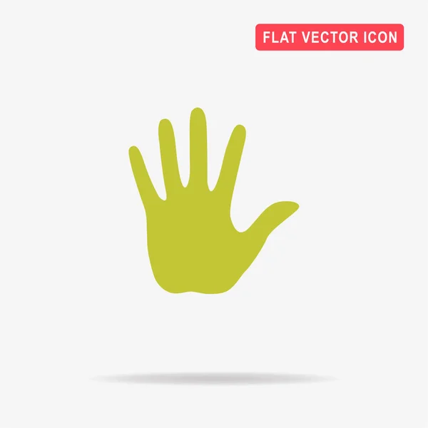 Hand Palm Icon Vector Concept Illustration Design — Stock Vector