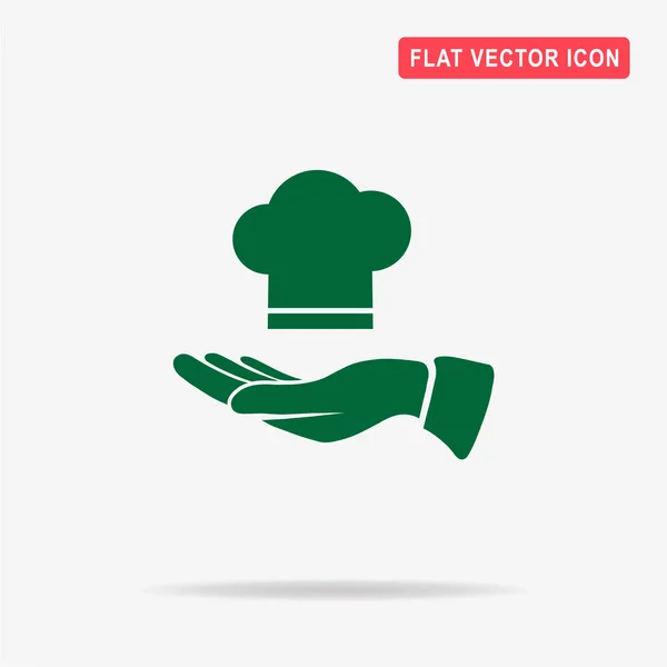 Chef Cap Ícone Mão Ilustração Conceito Vetor Para Design — Vetor de Stock