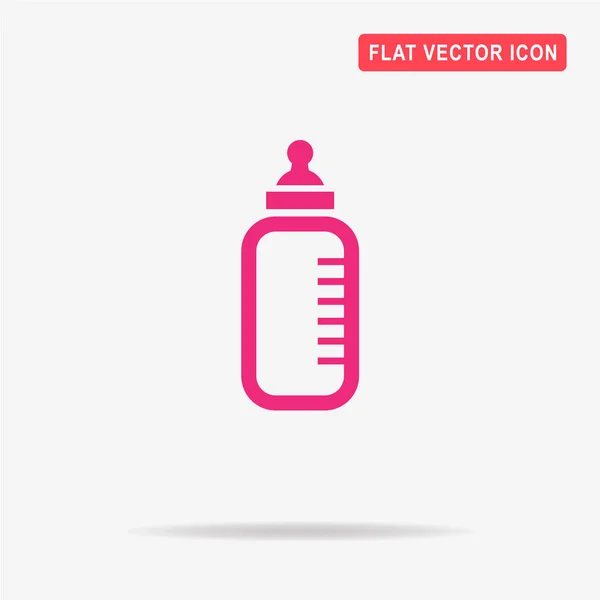 Baby Melk Fles Pictogram Vectorillustratie Concept Voor Ontwerp — Stockvector