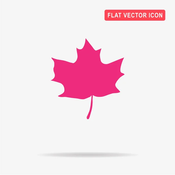 Maple Leaf Pictogram Vectorillustratie Concept Voor Ontwerp — Stockvector