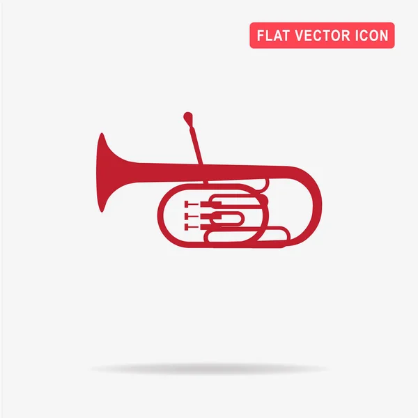 Tuba Ikona Vektorové Ilustrace Koncept Pro Design — Stockový vektor