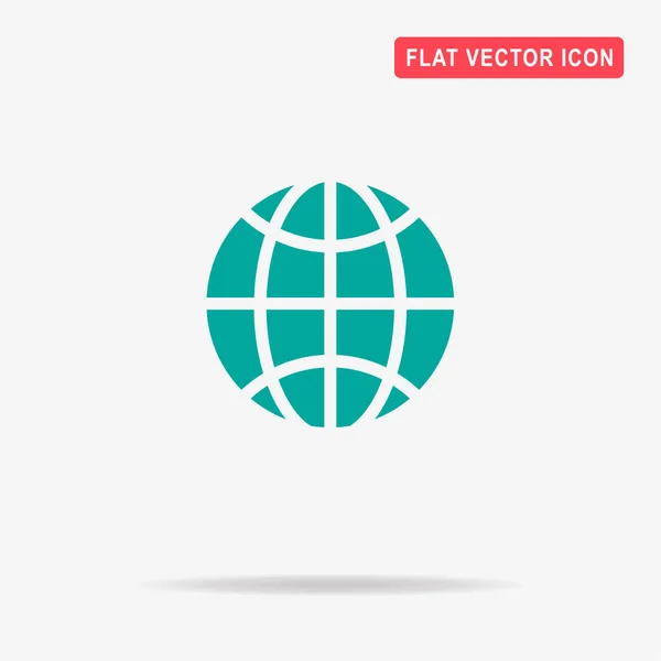 Icône Globe Illustration Vectorielle Concept Pour Design — Image vectorielle