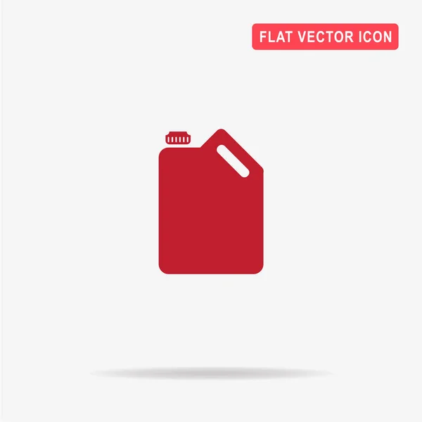 Ícone Óleo Jerrycan Ilustração Conceito Vetor Para Design — Vetor de Stock