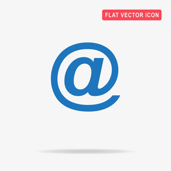 Mail Symbol Vektor Konzept Illustration Für Design — Stockvektor