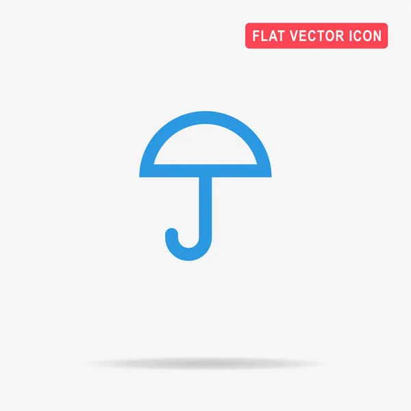 Значок Зонтика Векторная Концепция — стоковый вектор