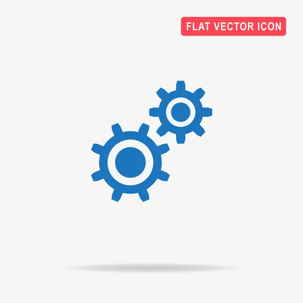 Tandrad Pictogram Vectorillustratie Concept Voor Ontwerp — Stockvector