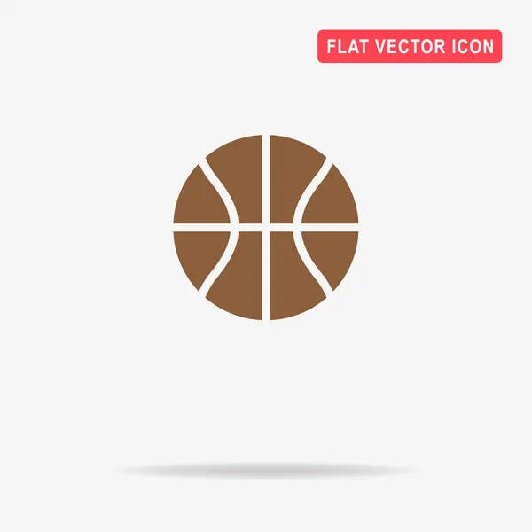 Баскетбольная Икона Векторная Концепция — стоковый вектор
