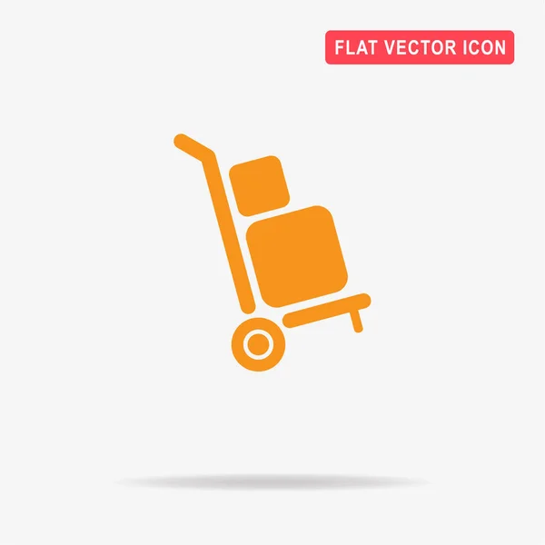 Icône Chariot Livraison Illustration Vectorielle Concept Pour Design — Image vectorielle