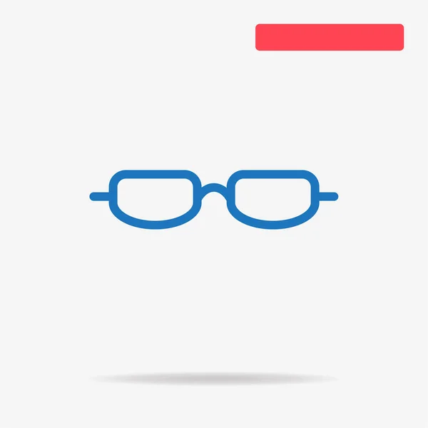 眼鏡のアイコン デザインのベクトルの概念図 — ストックベクタ