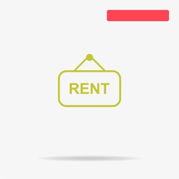 Rent Icon Vector Concept Illustration Design — Stock Vector