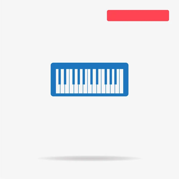 Icono Del Teclado Midi Ilustración Del Concepto Vectorial Para Diseño — Vector de stock