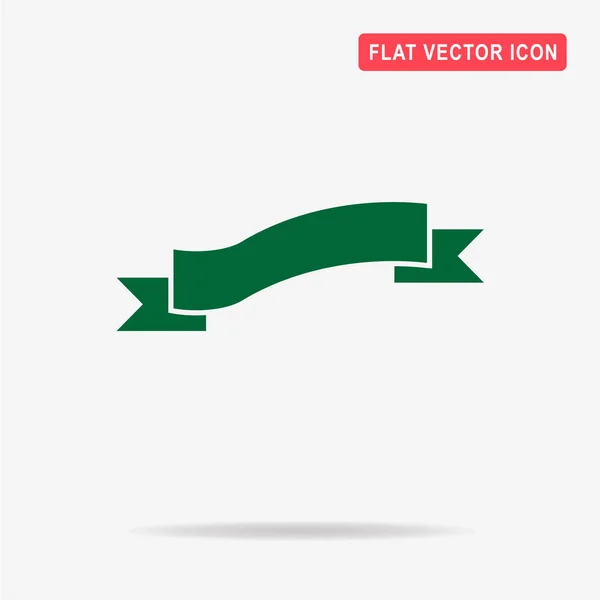 Ikona Stužkou Vektorové Ilustrace Koncept Pro Design — Stockový vektor