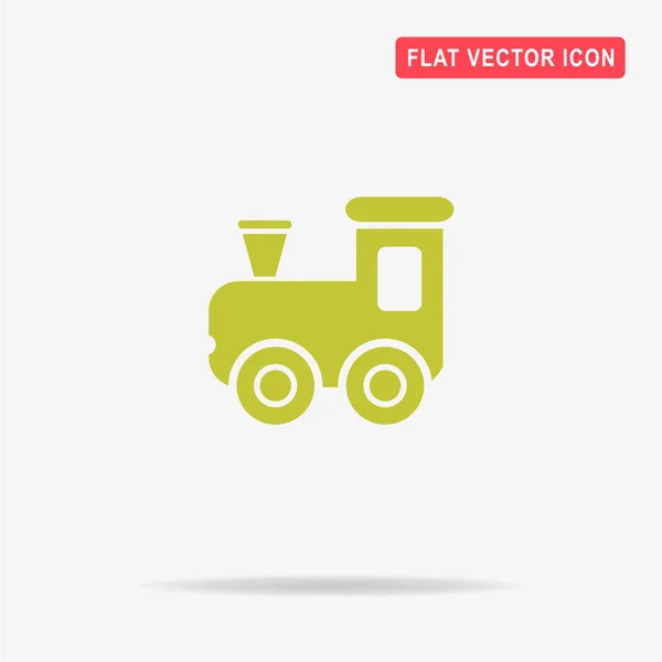 Ícone Comboio Brinquedo Ilustração Conceito Vetor Para Design — Vetor de Stock
