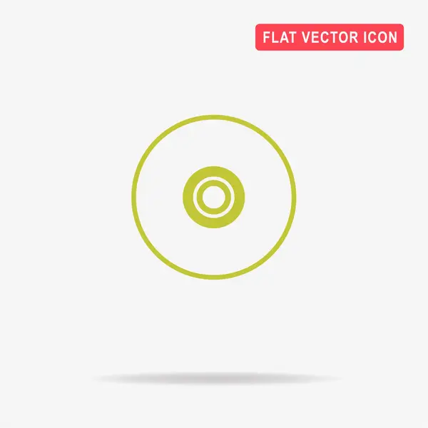 Ícone Disco Compacto Ilustração Conceito Vetor Para Design — Vetor de Stock