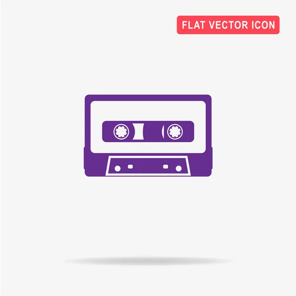 Icono Cassette Ilustración Del Concepto Vectorial Para Diseño — Vector de stock