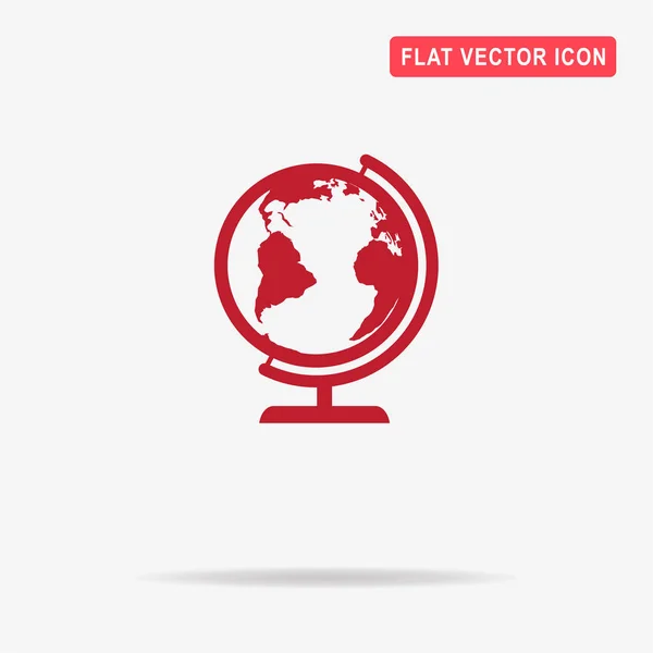 Géographie Globe Terrestre Icône Illustration Vectorielle Concept Pour Design — Image vectorielle