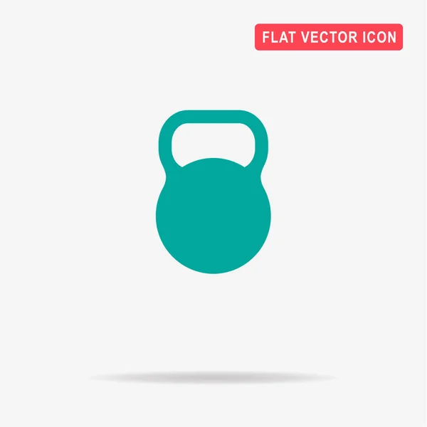 Kettlebell Ikona Vektorové Ilustrace Koncept Pro Design — Stockový vektor