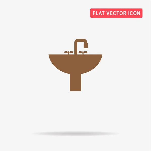 Значок Раковины Векторная Концепция — стоковый вектор