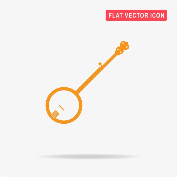 Ícone Banjo Ilustração Conceito Vetor Para Design — Vetor de Stock