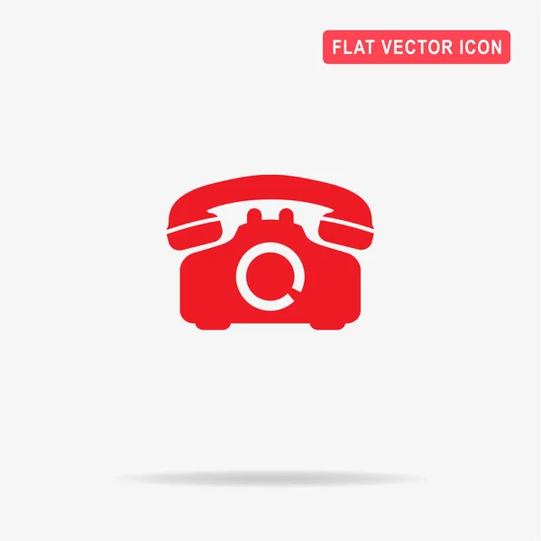 Retro Telefon Symbol Vektor Konzept Illustration Für Design — Stockvektor