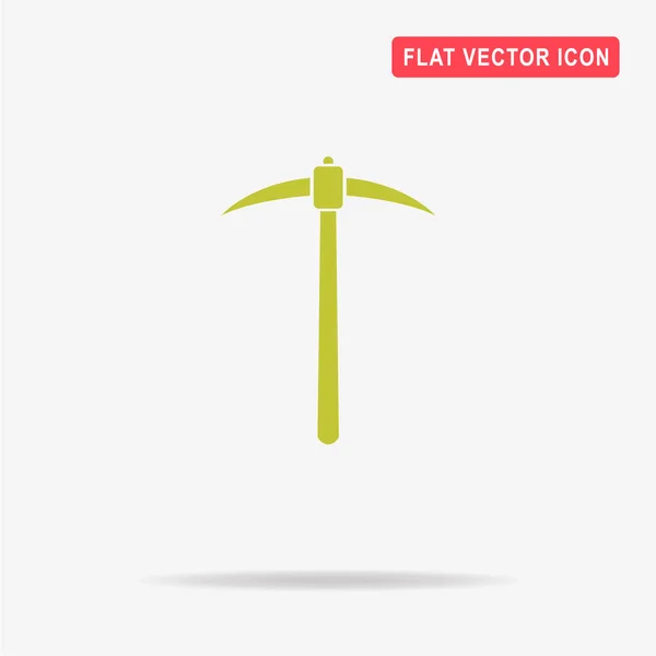 Pickaxe Icon Vector Concept Illustration Design — Stock Vector