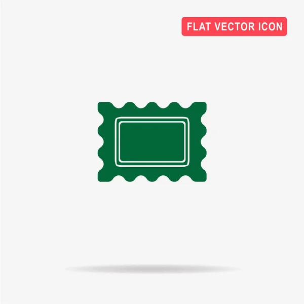 Briefmarkensymbol Vektor Konzept Illustration Für Design — Stockvektor
