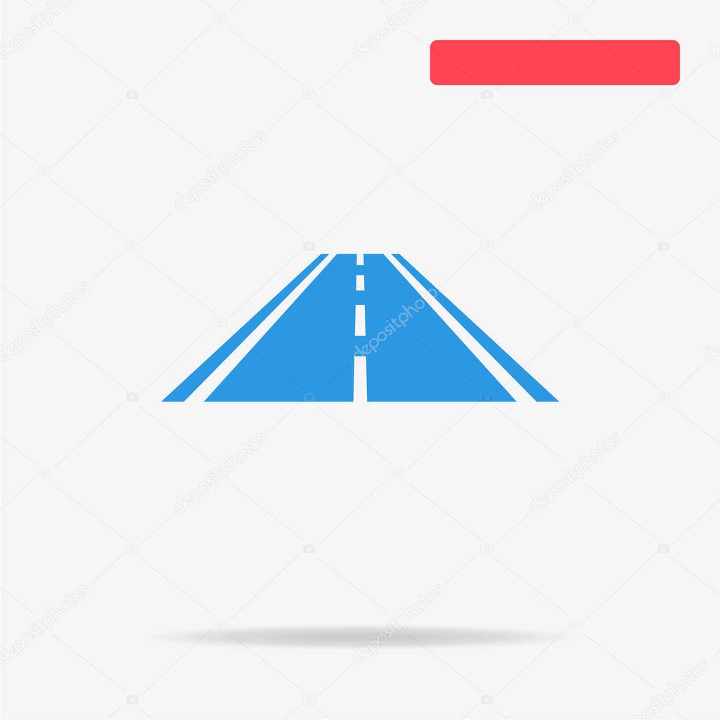 Road icon. Vector concept illustration for design.