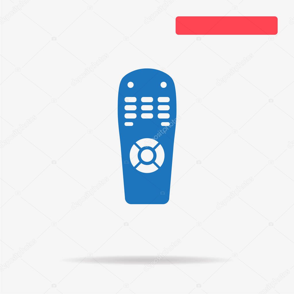 Remote control icon. Vector concept illustration for design.