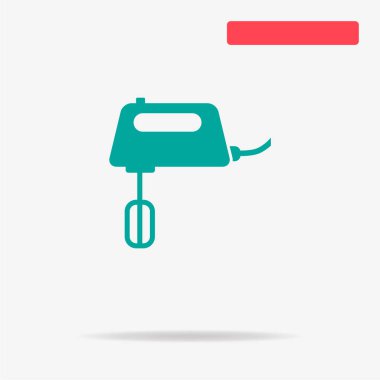 Mikser simgesi. Vektör konsept illüstrasyon tasarımı için.