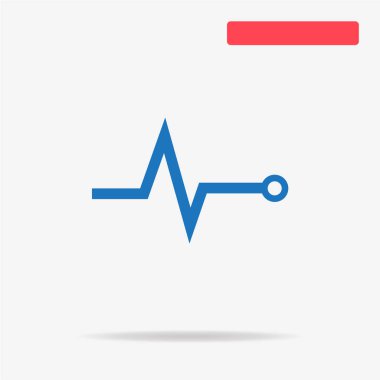 Nabız simgesi. Vektör konsept illüstrasyon tasarımı için.