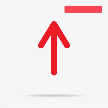 Ok simgesi. Vektör konsept illüstrasyon tasarımı için.