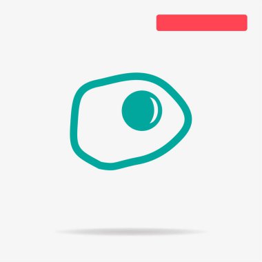 Kızarmış yumurta simgesi. Vektör konsept illüstrasyon tasarımı için.