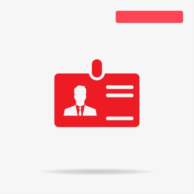 Kart kimliği simgesi. Vektör konsept illüstrasyon tasarımı için.