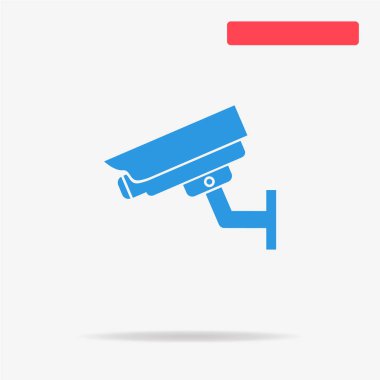 Gözetimi simgesi. Vektör konsept illüstrasyon tasarımı için.