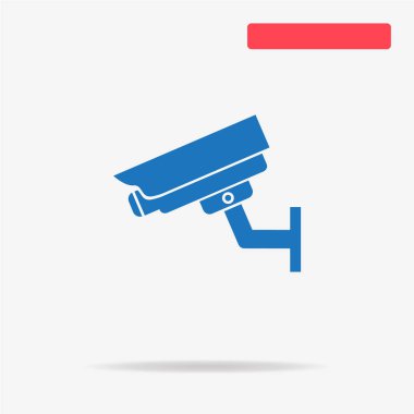 Gözetimi simgesi. Vektör konsept illüstrasyon tasarımı için.