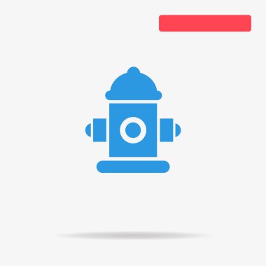 Fireplug simgesi. Vektör konsept illüstrasyon tasarımı için.